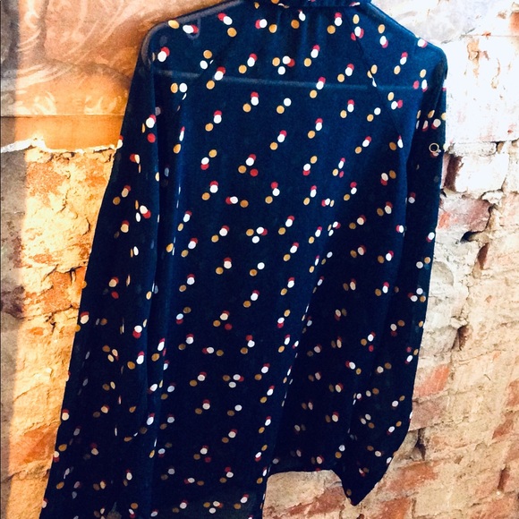 Tomboy Chic Button Down Blouse Size L - Picture 2 of 5